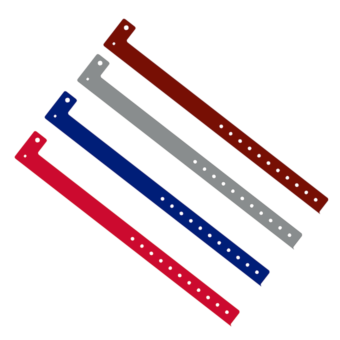 Pulseras de plástico sin impresión