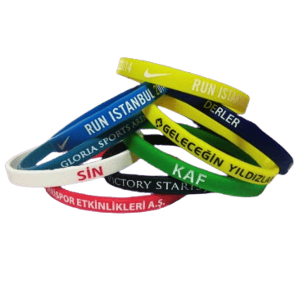 Pulseras de silicona finas