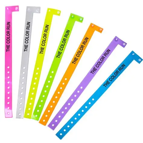 Pulseras plásticas impresas