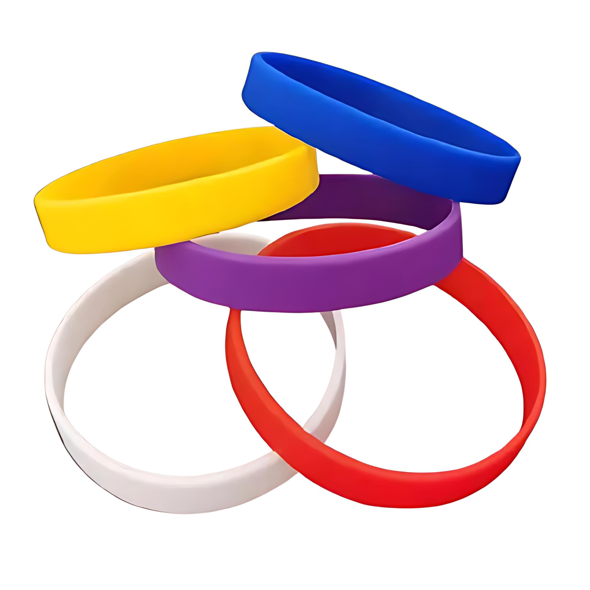 Pulseras de silicona sin impresión 12 mm