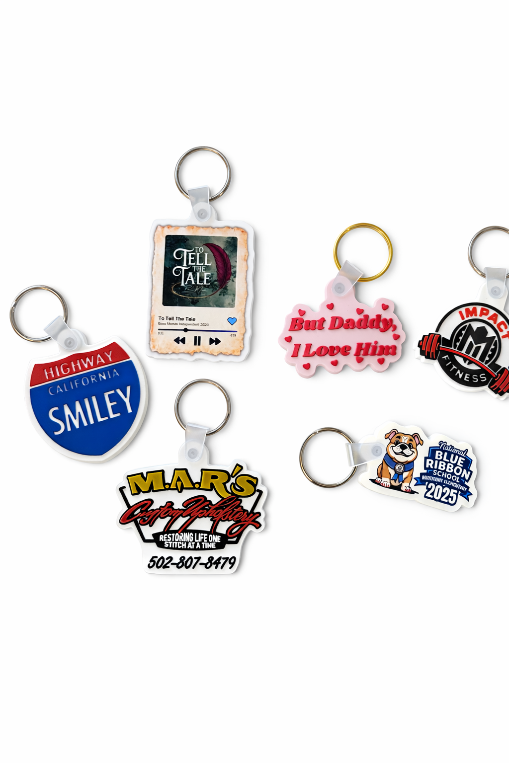 Llaveros de PVC personalizados