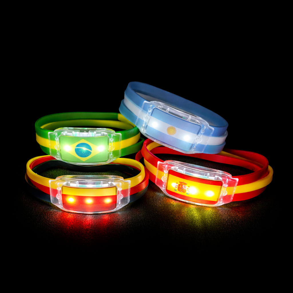TBLED-FLAG Pulsera LED con Bandera