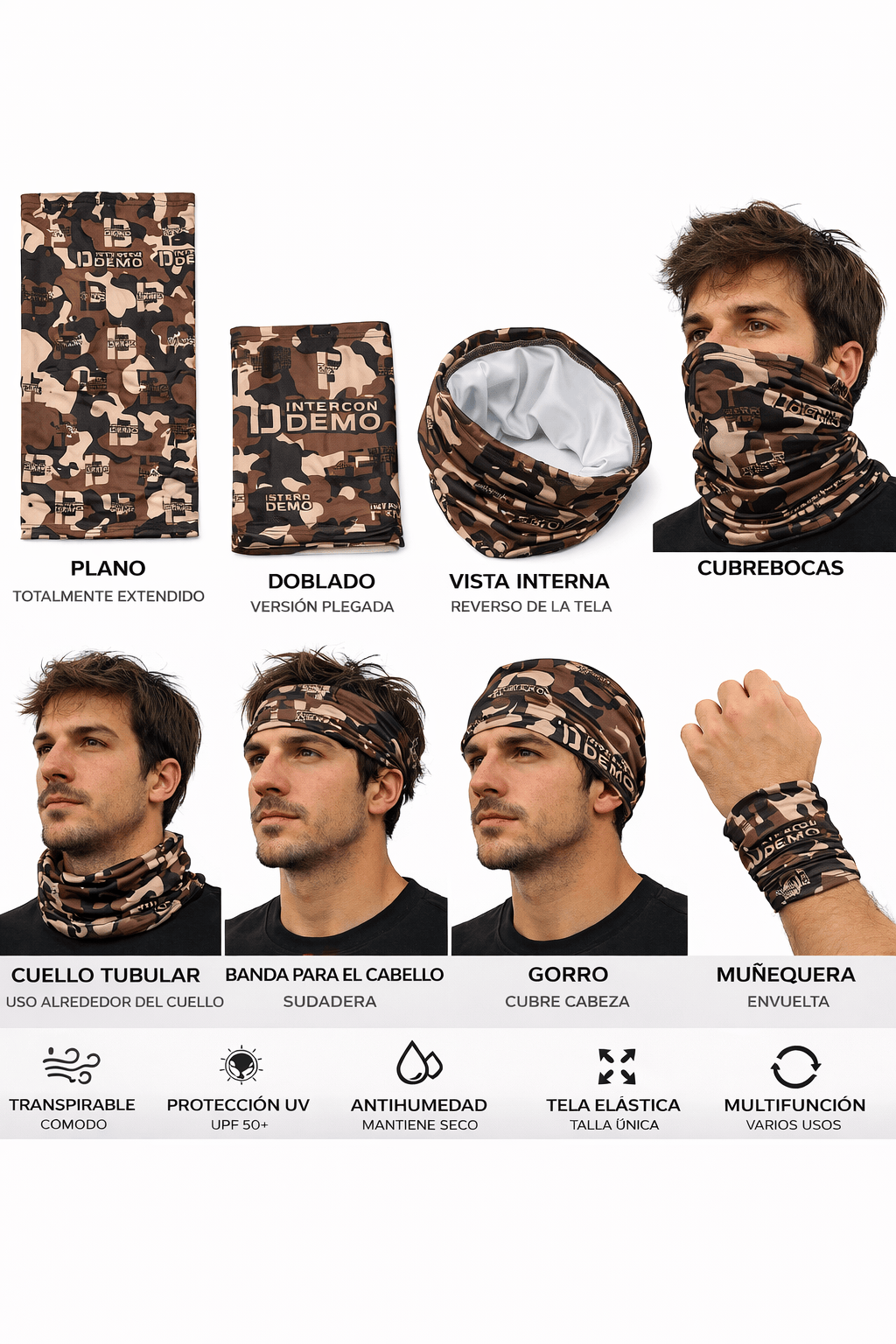 Tubular multifunción personalizado